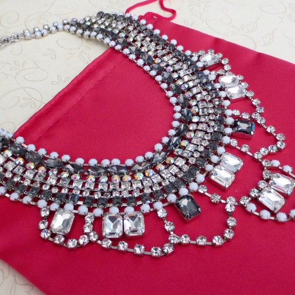 NWT JUICY COUTURE Rhinestone Bling Necklace! - Picture 5 of 8
